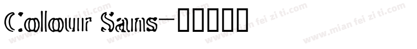 Colour Sans字体转换